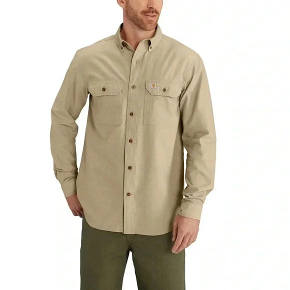 Carhartt Relaxed Fit Long Sleeve Button Down Shirt - Picture 1 of 9